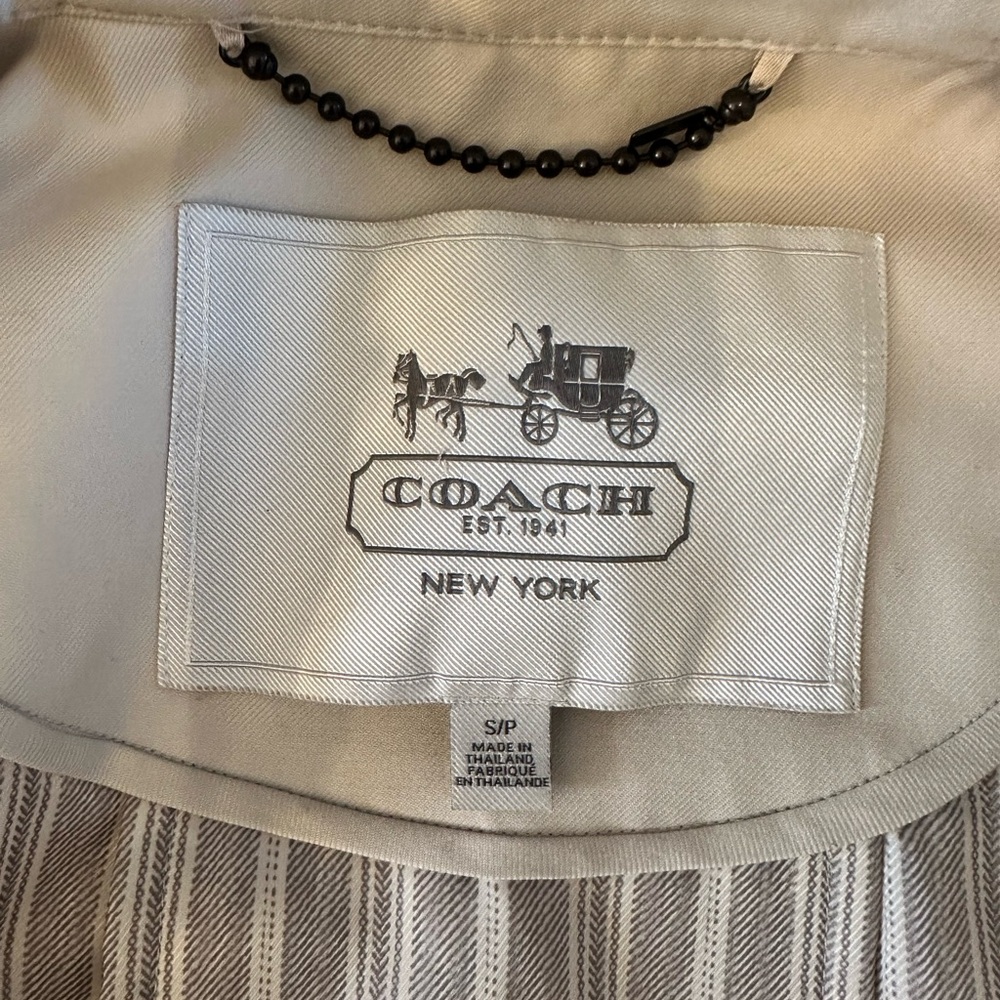 Coach Trench Coat with Belt - Picture 4 of 7